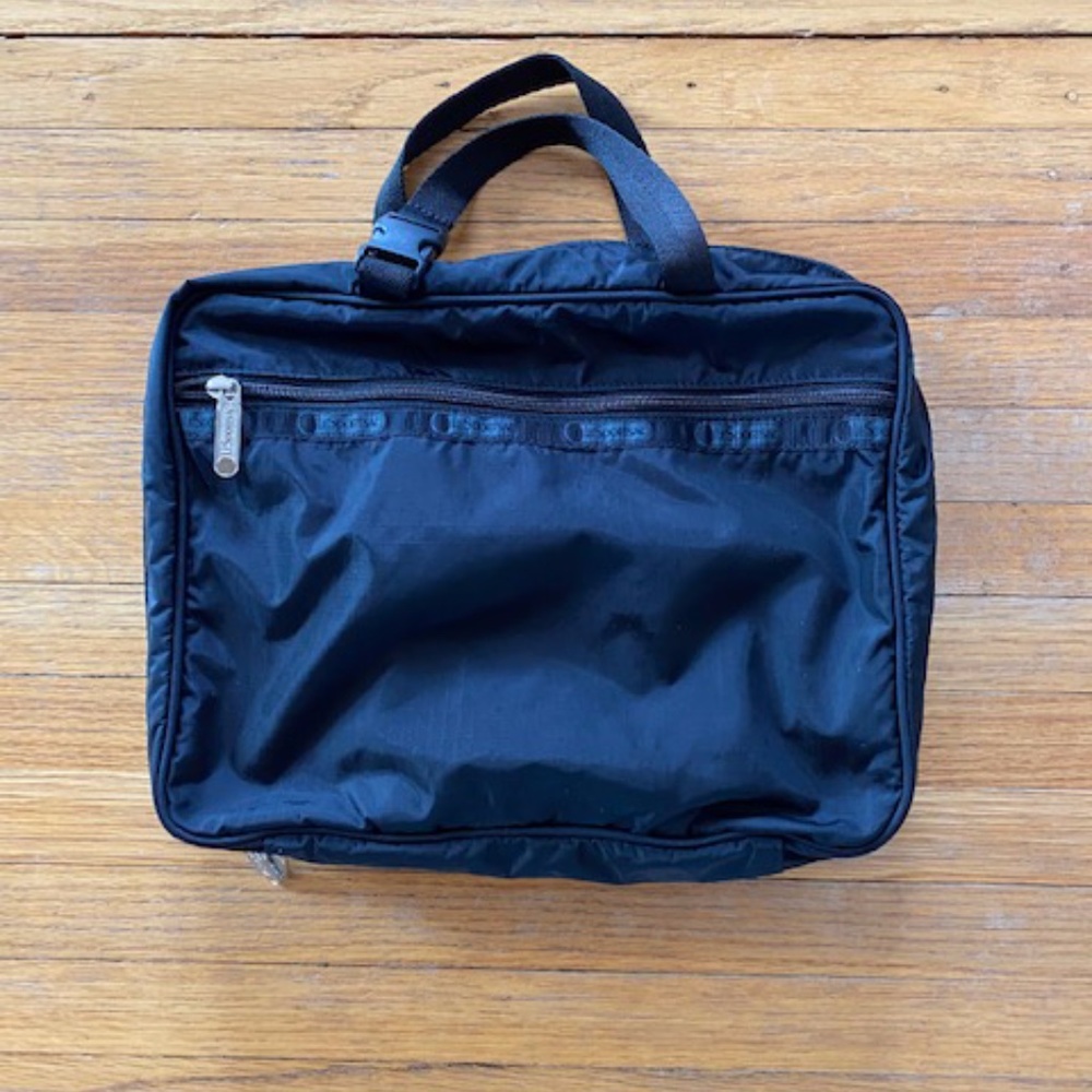 LeSportsac Black large travel toiletry bag